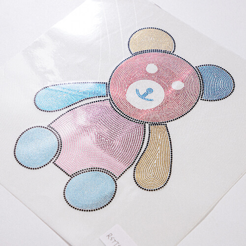 Velký zirkonový plech pro termotransfer - Medvídek