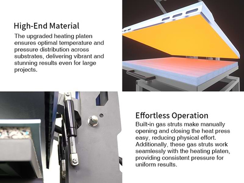 Tepelný lis 60 x 80 cm OtterPro