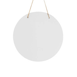 Věšák na dveře z MDF pro sublimaci - kruh Ø 25 cm