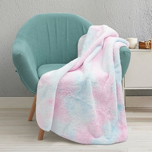 Deka Minky s podšívkou z umělé kožešiny pro sublimaci