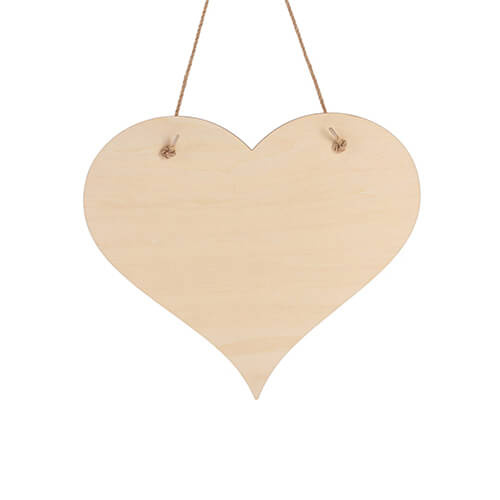 Srdce - překližková visačka na dveře pro sublimaci