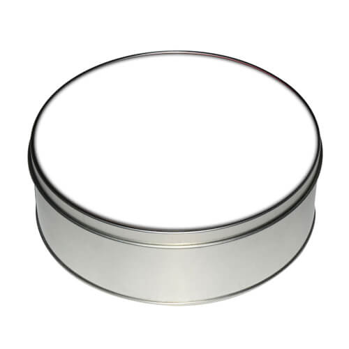 Kulatá kovová krabička Sublimační termotransfer