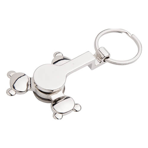 Kovová klíčenka - spinner pro sublimaci - Panda