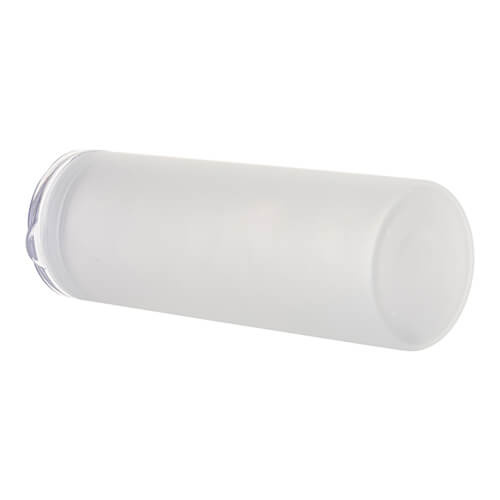 750 ml matný hrnek s plastovým víčkem a brčkem pro sublimaci