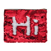 Kosmetická taška 20,5 x 16 cm s červenými a bílými flitry pro sublimaci