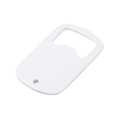 Otvírák na lahve 3 x 5 cm pro sublimaci - bílý