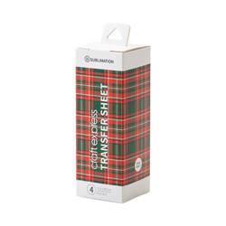Xmas Plaid 1 přenosový arch 30,5 x 11,4 cm - 4 ks.