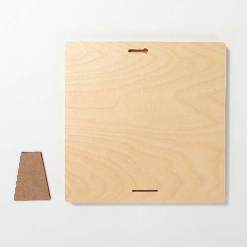 Čtvercový překližkový fotorámeček pro sublimaci - 25,4 x 25,4 cm