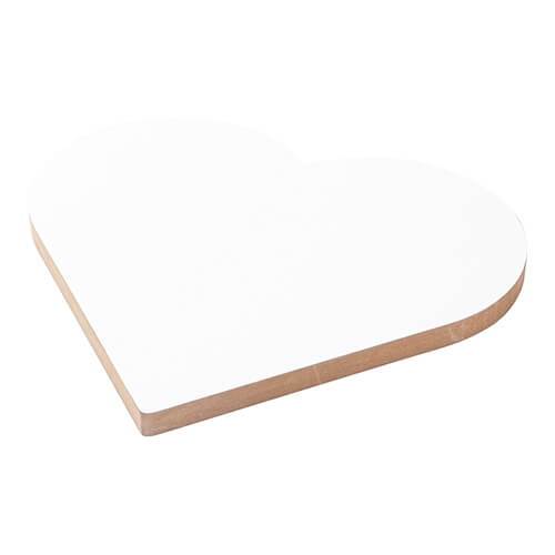 Fotorámeček - srdce z MDF pro sublimaci - 25,4 x 25,4 cm