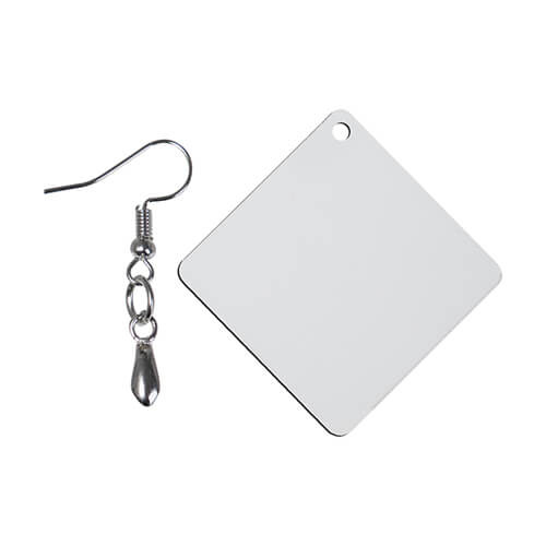 MDF náušnice pro sublimaci - čtvercové