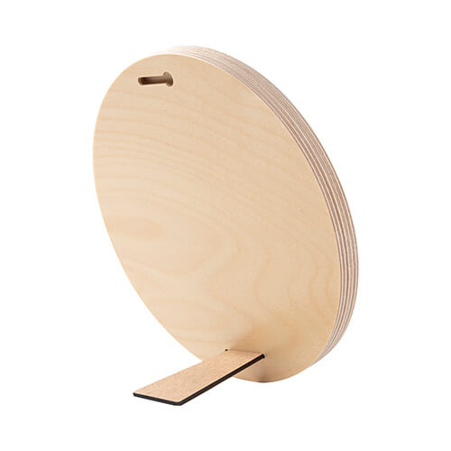 Kulatý překližkový fotorámeček pro sublimaci - Ø 20,3 cm