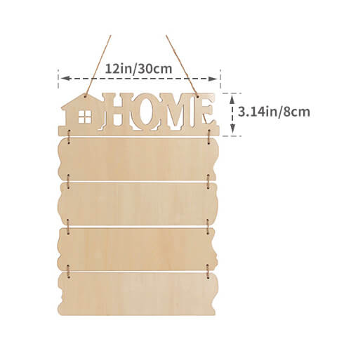 Pět překližkových závěsných rámů pro sublimaci - Home