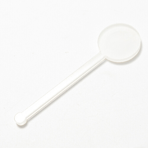 Akrylové míchadlo na nápoje 10 cm pro sublimaci - kruh