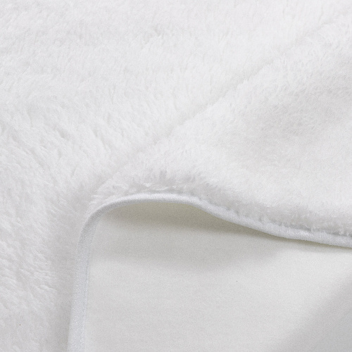 Deka Minky s kapucí pro sublimaci - bílá