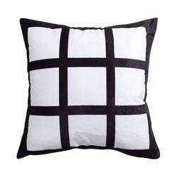 Plyšový povlak na polštář s fotografickými panely pro sublimaci - 9 panelů