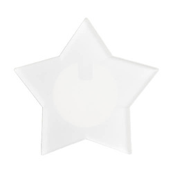 Akrylový odznak s barevným sublimačním osvětlením LED - hvězda