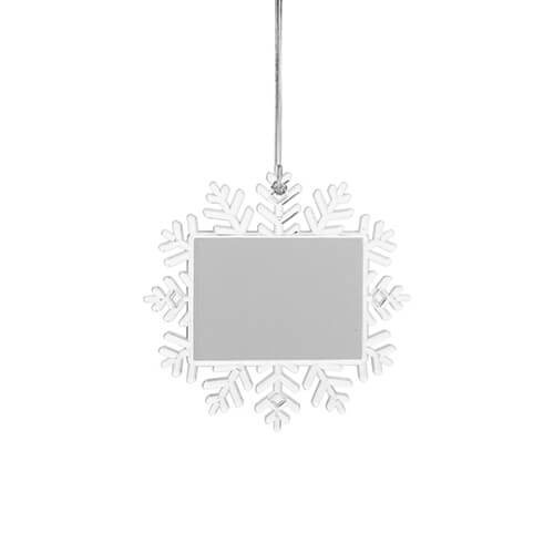 Vánoční ozdoba na stromeček - sněhová vločka Ø 14 cm k sublimaci