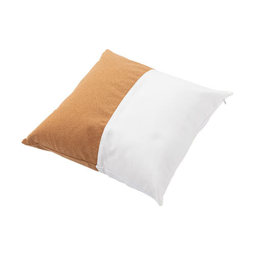 Lněný povlak na polštář s korkovým proužkem pro sublimaci