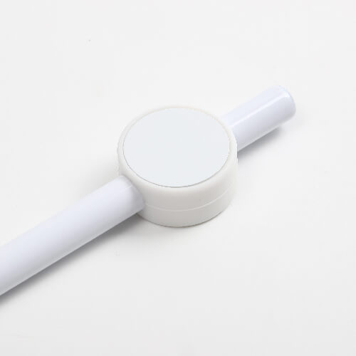 Silikonové víčko na brčko Ø 0,8 / 1 cm pro sublimaci - bílý kruh