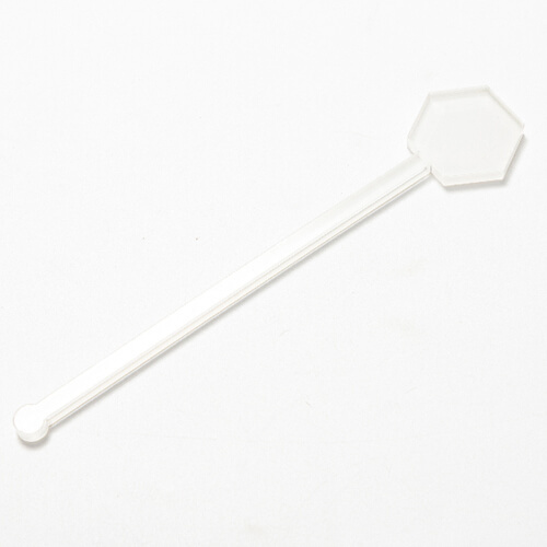 Akrylátové míchadlo na nápoje 15 cm pro sublimaci - šestihran