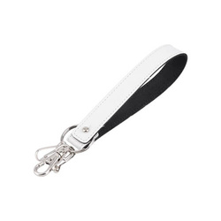Kožený kroužek na klíče pro sublimaci - dlouhý řemínek