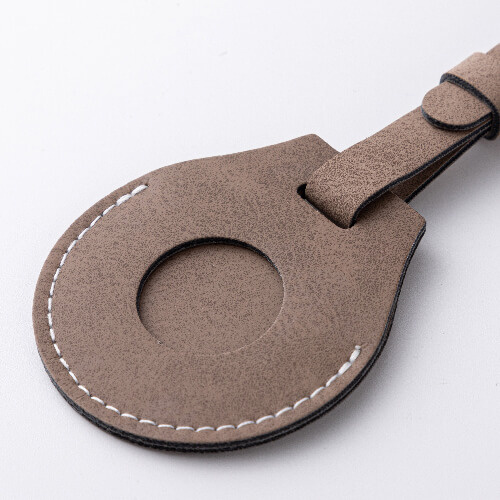 Kožená visačka na zavazadla / pouzdro AirTag pro sublimaci - šedá