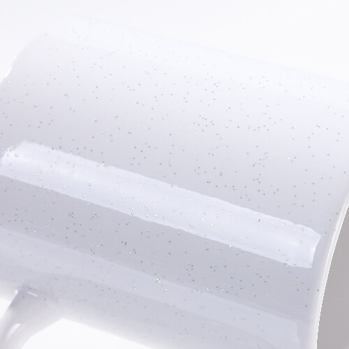 Lesklý, třpytivý 330 ml hrnek pro sublimaci