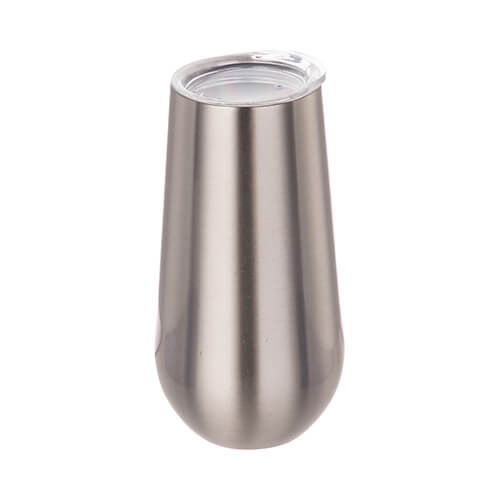 Hrnek na šampaňské pro sublimaci - stříbrný