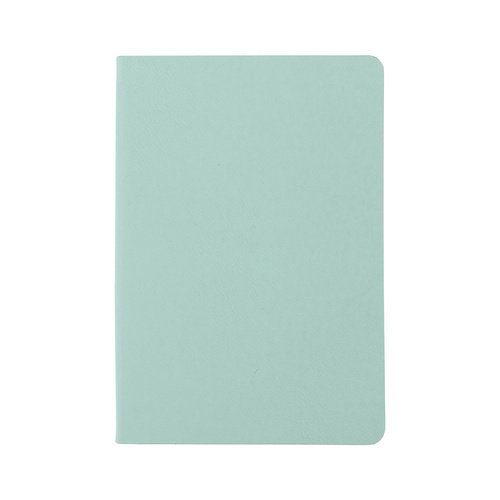 Sada 2 zápisníků s koženým přebalem pro gravírování - tyrkysový