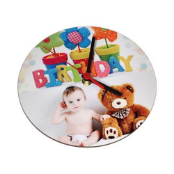 Nástěnné hodiny z MDF Ø 19 cm Sublimační termotransferový tisk