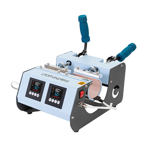 Dvoustaniční lis na hrnky a nádoby - model 3 v 1