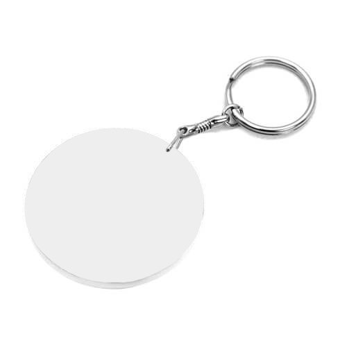 Plastový kroužek na klíče kulatý 60 mm bílý Sublimace Termotransfer