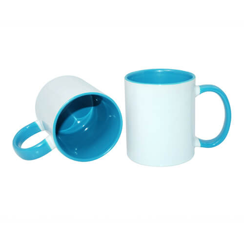 Hrnek 330 ml ECO FUNNY světle modrý (Sublimace Termotransfer)