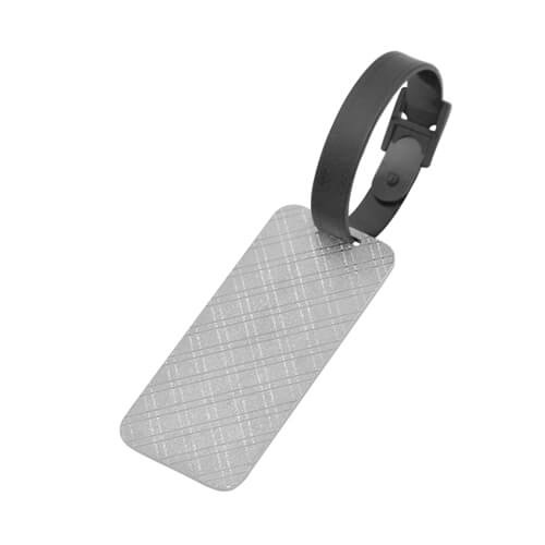 Visačka na zavazadla 3,5 x 8 cm, kovová, sublimační, termotransferová