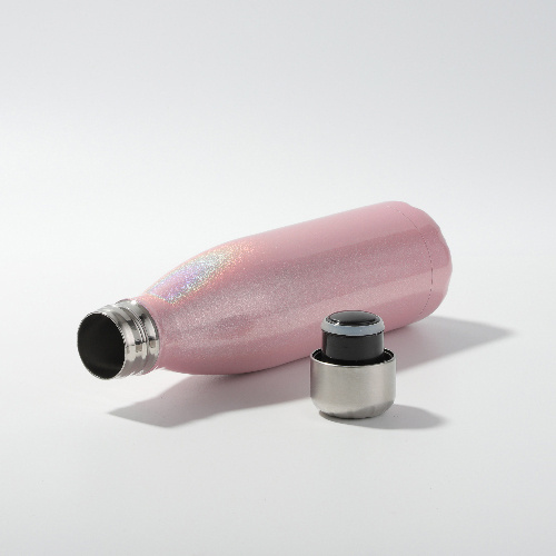 Bidon - nápojová láhev 500 ml pro sublimaci - duhová růžová