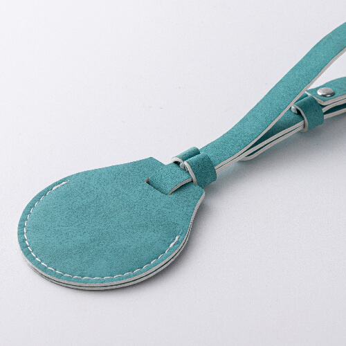 Kožená visačka na zavazadla / pouzdro AirTag pro sublimaci - zelená