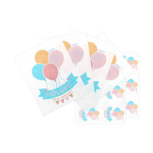 Sada zirkonových desek pro termotransfer - Balónky