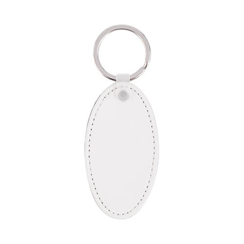 Kožený kroužek na klíče pro sublimaci - oválný