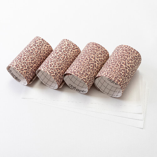 Transferový arch Wild Leo 30,5 x 11,4 cm - 4 ks.