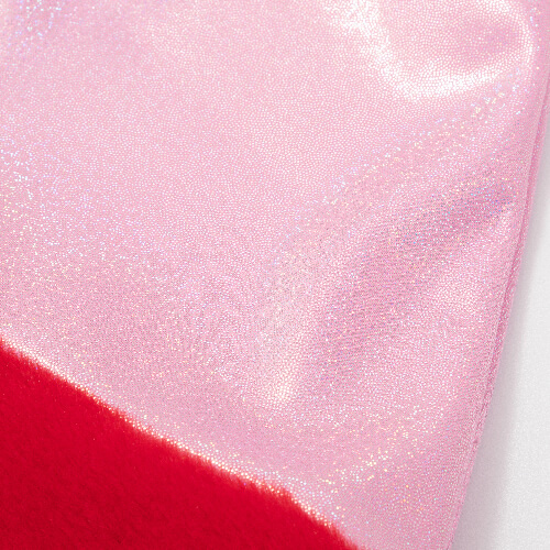 Čepice z brokátu svatého Patrika. Santa Claus pro sublimaci - růžový