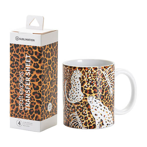 Transferový arch Wild Leo 30,5 x 11,4 cm - 4 ks.