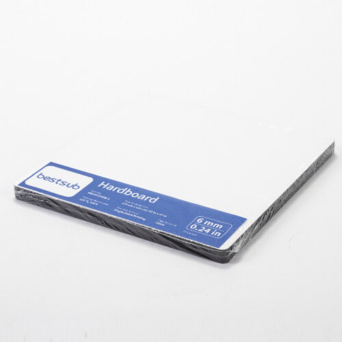 Dřevovláknitá deska pro sublimaci 20 x 20 x 0,6 cm - 2 ks - světle hnědá zadní strana