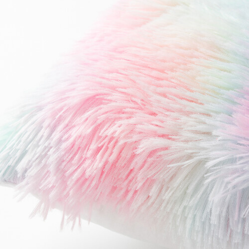 Barevný povlak na polštář 45 x 45 cm z dlouhovlasého rouna a mikrovlákna pro sublimaci