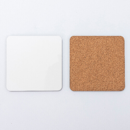 Čtvercová podložka pod hrnek z MDF 9 x 9 cm pro sublimaci