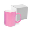 Hrnek 330 ml s ALU efektem - růžový + krabička (sublimace termotransfer)