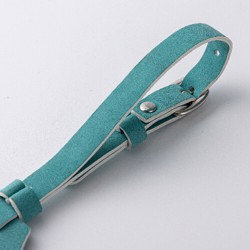 Kožená visačka na zavazadla / pouzdro AirTag pro sublimaci - zelená