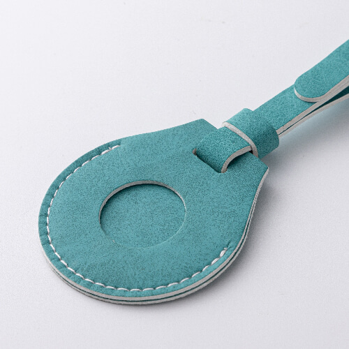 Kožená visačka na zavazadla / pouzdro AirTag pro sublimaci - zelená