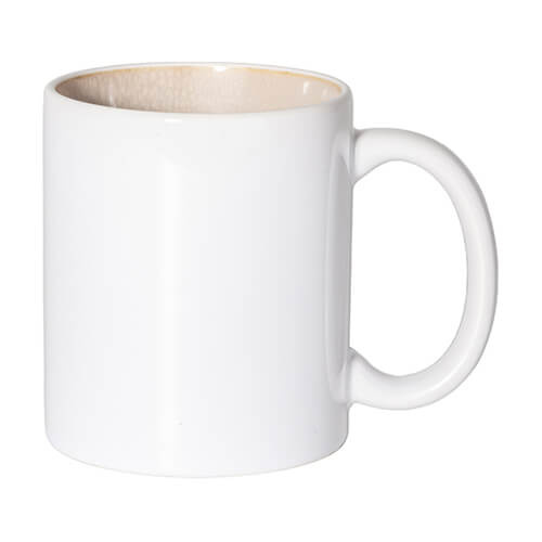 Hrnek o objemu 330 ml s glazovaným vnitřkem pro sublimaci - šedý