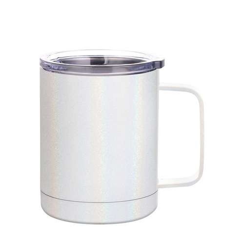 Sada 4 hrnků na kávu 300 ml k potisku - duhová bílá