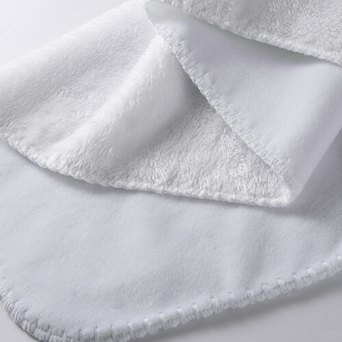 Deka z mikrovlákna a arktického rouna pro sublimaci - bílá